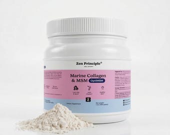 Marine Collagen Peptides Powder with OptiMSM® Supplement. Clinically Tested for Skin Support. Wild-Caught Fish, Non-GMO.
