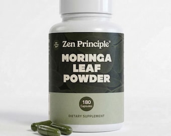Organic Moringa Oleifera, Ultra-Premium. Provides an All Natural Energy Boost and Multi-Vitamin. A Raw Superfood, Vegan, No GMO. Gluten Free
