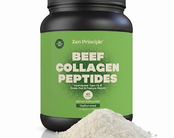 Grass-Fed Beef Collagen Peptides. Agglomerated Hydrolyzed Protein Powder. GMO-Free and Gluten-Free.