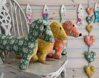 Dolly Dachshund Digital Sewing Pattern with Step by Step Instructions