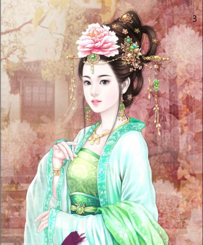 5D Character Diamond Painting Chinese Classical Beauty Girl | Etsy