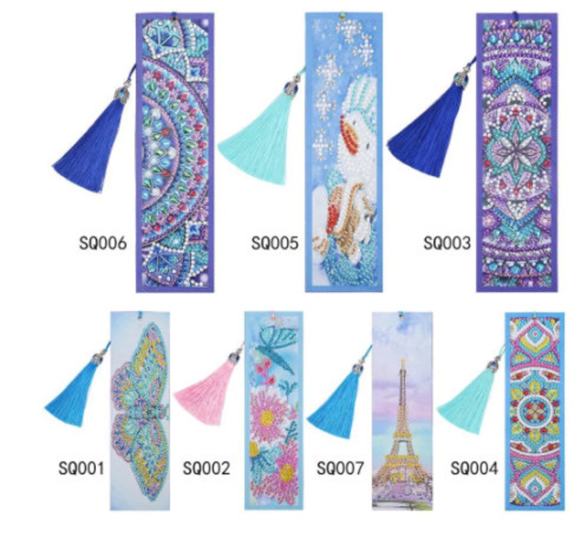 Diamond Painting Bookmark 5D DIY Special Shaped Rhinestone Art Etsy