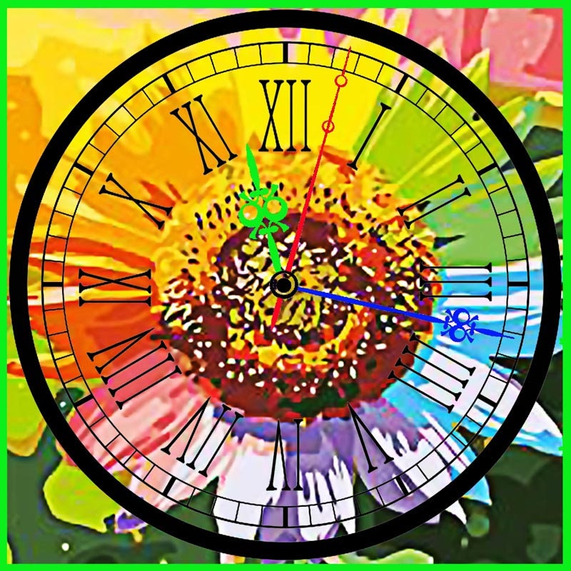 Diy Diamond Painting Wall Clock Clocks Watch Cross Stitch Etsy