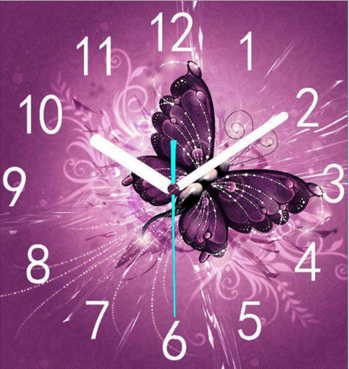 Diy Diamond Painting Wall Clock Clocks Watch Cross Stitch Etsy