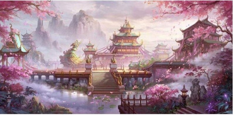 5D Landscape Diamond Painting Beautiful Palace Full Drill Cross Stitch DIY Castle Mosaic Home Decoration