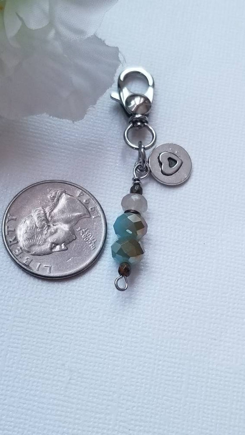 Heart Charm Zipper Pull / Zipper Pulls for Purses / Planners / Etsy