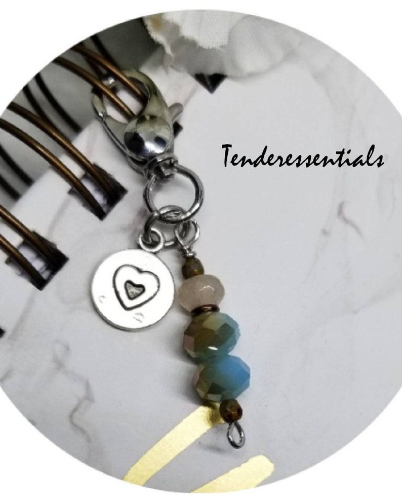 Heart Charm Zipper Pull / Zipper Pulls for Purses / Planners / Etsy