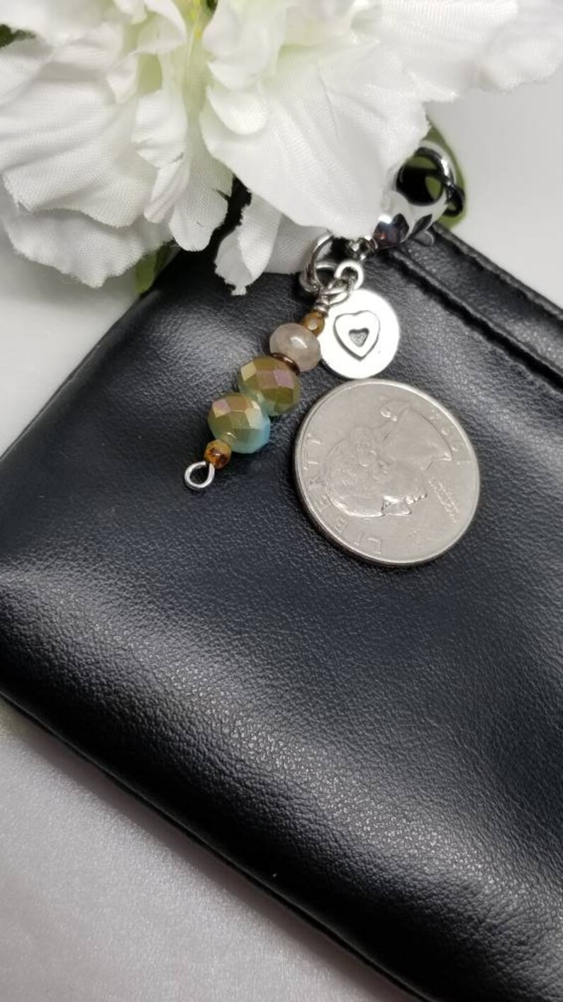 Heart Charm Zipper Pull / Zipper Pulls for Purses / Planners / Etsy