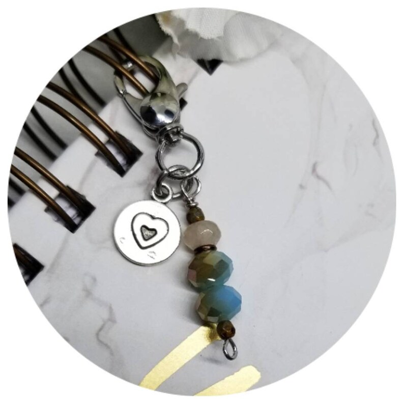 Heart Charm Zipper Pull / Zipper Pulls for Purses / Planners / Etsy