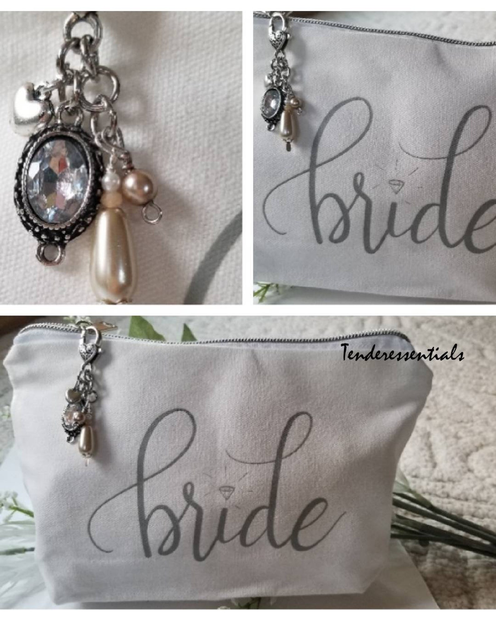 Bride Makeup Bag, Bride, Wedding, Bride Gift, Cosmetic Bag, Wedding ...