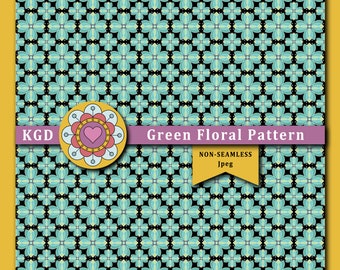 Retro Flower Digital Paper - Retro Designs - Background Patterns - Surface Pattern - Boho Patterns - Funky Patterns - Mid-Century Pattern