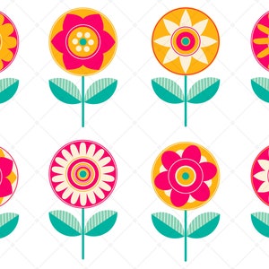 Flower Clipart - Flower Png Illustration - Floral Clipart - Flowers - Flower Designs - Floral Elements - Cute Flowers - Commercial Use