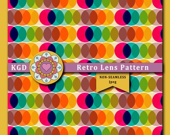 Colorful Retro Pattern - Retro Designs - Background Patterns - Surface Pattern - Boho Patterns - Funky Patterns - Mid-Century Pattern