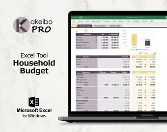 Kakeibo PRO – Excel tool household Budget, Mortar