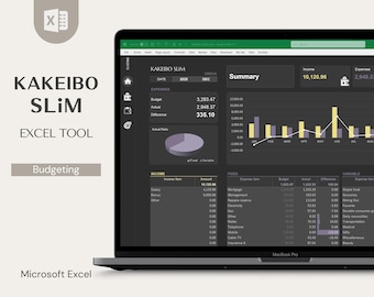 KAKEIBO SLiM – Excel Home Budgeting Tool