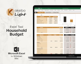 Kakeibo LIGHT – Excel tool household Budget, Zeus