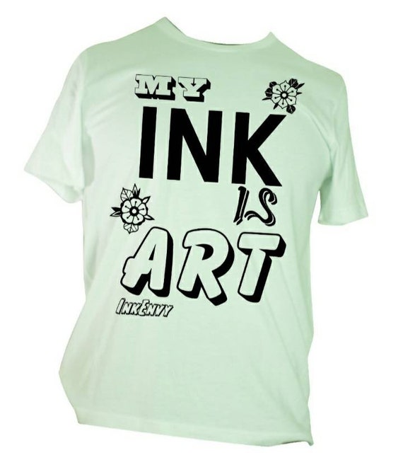My INK is ART White tee Etsy
