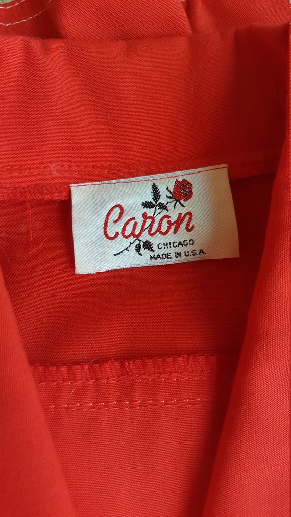 Vintage Red Caron of Chicago 1950s button down dr… - image 7