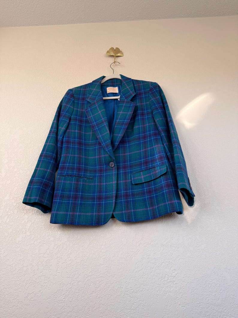 Vintage Pendleton karierte Jacke aus Wolle Bild 10