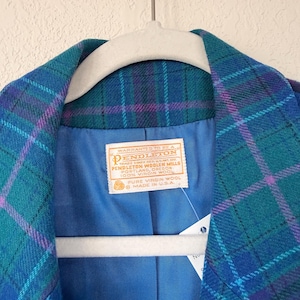 Vintage Pendleton karierte Jacke aus Wolle Bild 7