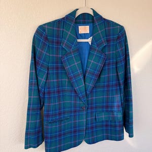 Vintage Pendleton karierte Jacke aus Wolle Bild 11
