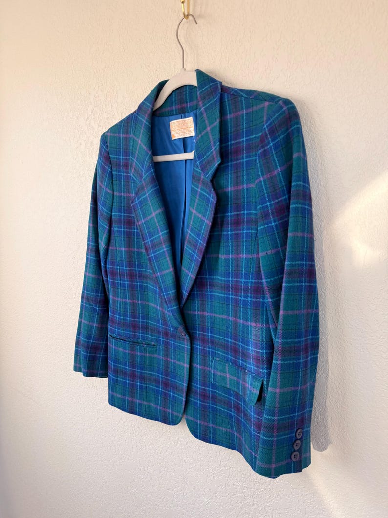 Vintage Pendleton karierte Jacke aus Wolle Bild 8