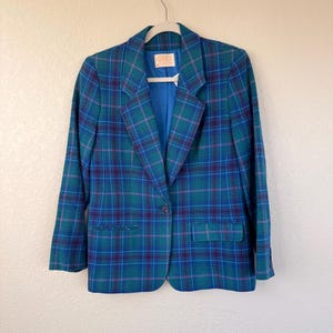 Vintage Pendleton karierte Jacke aus Wolle Bild 15