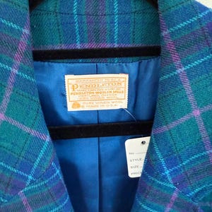 Vintage Pendleton karierte Jacke aus Wolle Bild 4