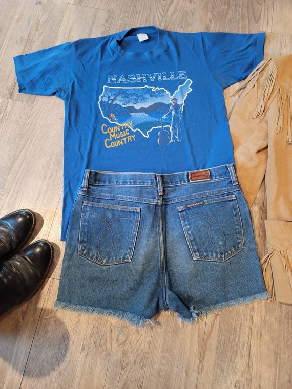 Vintage 70s Sedgefield cut-off jean shorts - image 5