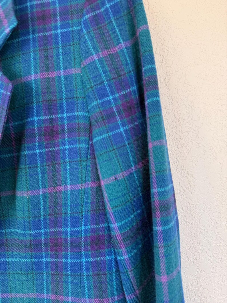 Vintage Pendleton karierte Jacke aus Wolle Bild 12