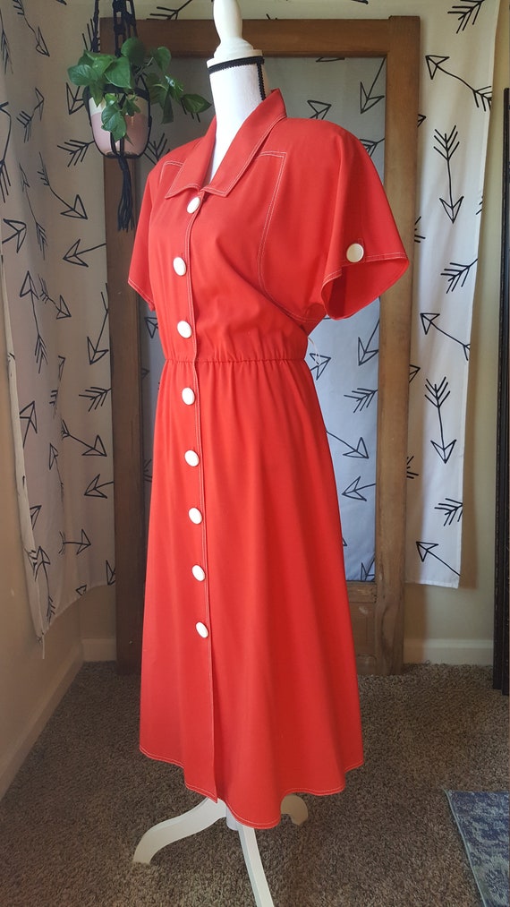 1950s button down dress