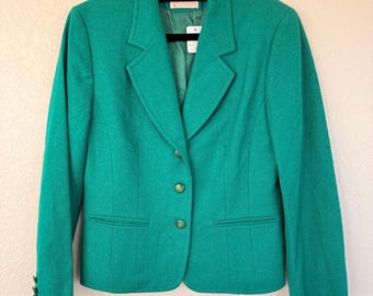 Grüner Vintage Pendleton Wollblazer