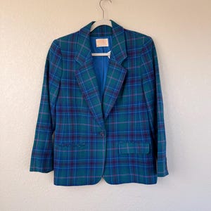 Vintage Pendleton karierte Jacke aus Wolle Bild 14