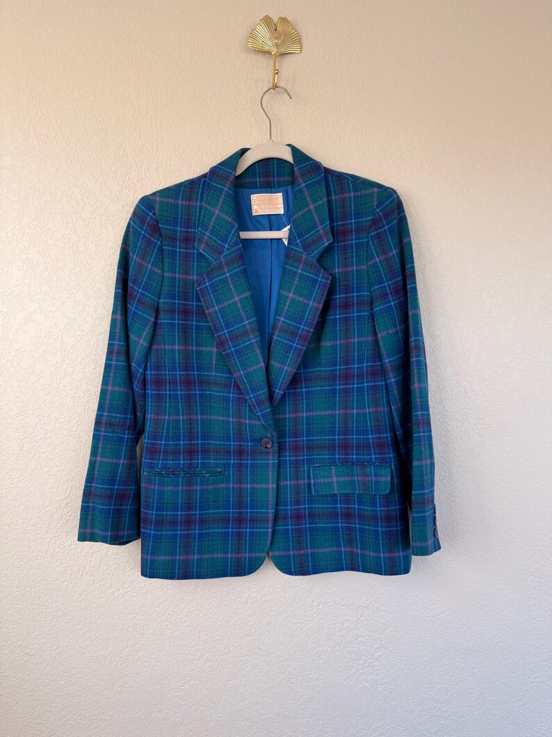 Vintage Pendleton karierte Jacke aus Wolle Bild 14