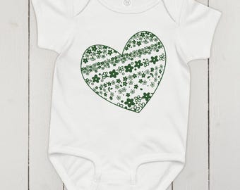 Pyrex Spring Blossom/Crazy Daisy Baby Bodysuit, Short-Sleeve One-Piece, Corelle CorningWare Collector, Vintage Kitchen Glass Olive Green