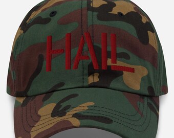 HAIL Washington Football Hat, Burgundy Embroidered Camo/Khaki, Take Command Men Women Cap Gifts for Him Her HTTC Game Day Fan Gear, NFC East