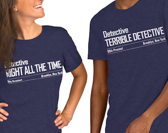 Camiseta Brooklyn 99 "Detetive Certo o Tempo Todo" Jake Peralta Nine Nine Presente para Fãs Camiseta Engraçada NYPD 99ª Delegacia Capitão Holt Amy Rosa Boyle