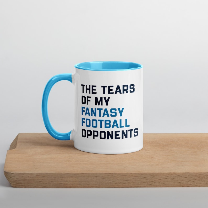 Fantasy Football Winner Mug, The Tears of My Opponents, League Championship Trophy Funny Coffee Cup, Game Day Gear Draft Roster Bench Lineup image 1