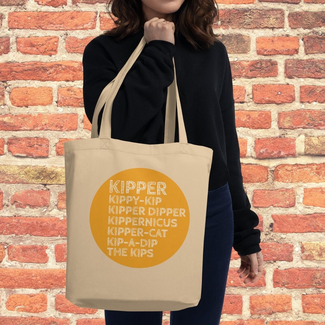 Custom Pet Name Tote Bag, 100 Organic Cotton, Dog Cat Nickname, Doggie Daycare, Ecofriendly