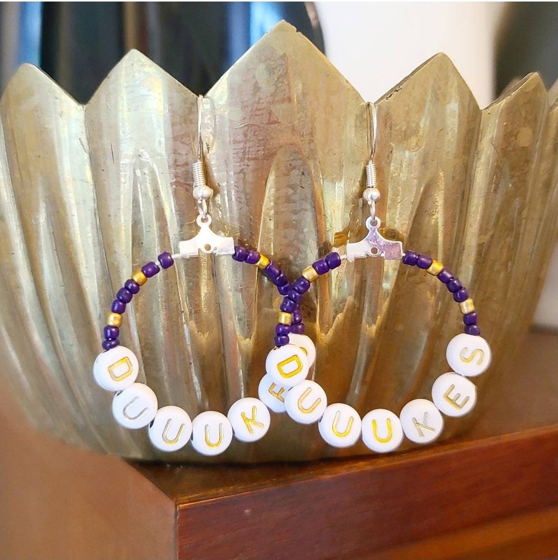 James Madison University Earrings JMU Dukes Earring JMU Etsy