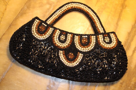Beaded vintage dress purse