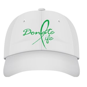 Organ  Donation Caps, Organ Donation Baseball Caps, Organ Donation Hats, Kidney Transplant Caps, Donate Life Caps, Many Possibilities