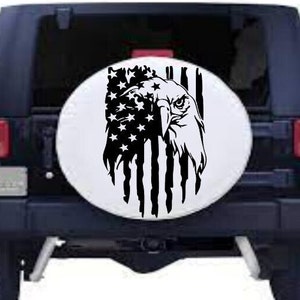 American Flag Decal, American Flag Sticker, American Flag with Eagle Decal, American Flag with Eagle Sticker, Patriotic Decal, Patriotic