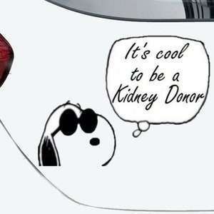 Organ Donation Decal,Transplant Decal,Vinyl Decal, Donate Life, Donate Kidney Decal, Living Donor, Recycle Yourself,Kidney Needed, USAVinyls