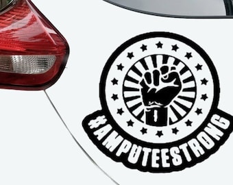 Amputee Strong Decal, Amputee Strong Sticker, Amputee Awareness, Prosthetic Support, Prosthetics Awareness, USAVinyls