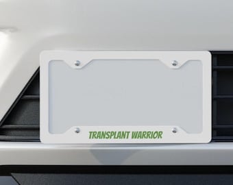Nummernschildrahmen Transplantation Krieger, Metall