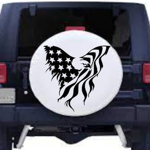 American Flag Decal, American Flag Sticker, American Flag with Eagle Decal, American Flag with Eagle Sticker, Patriotic Decal, Patriotic