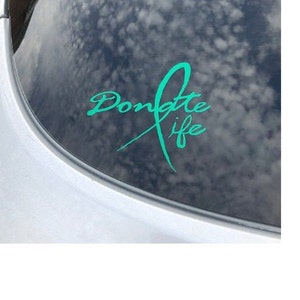 Organ Donation Decal,Transplant Decal,Vinyl Decal, Donate Life, Donate Kidney Decal, Living Donor, Recycle Yourself,Organ Donor, USAVinyls