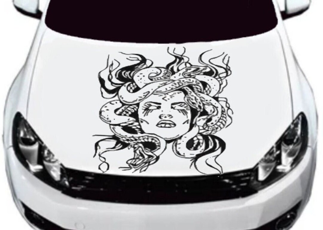 Medusa Decal Medusa Sticker Medusa Auto Graphic Medusa Hood Etsy