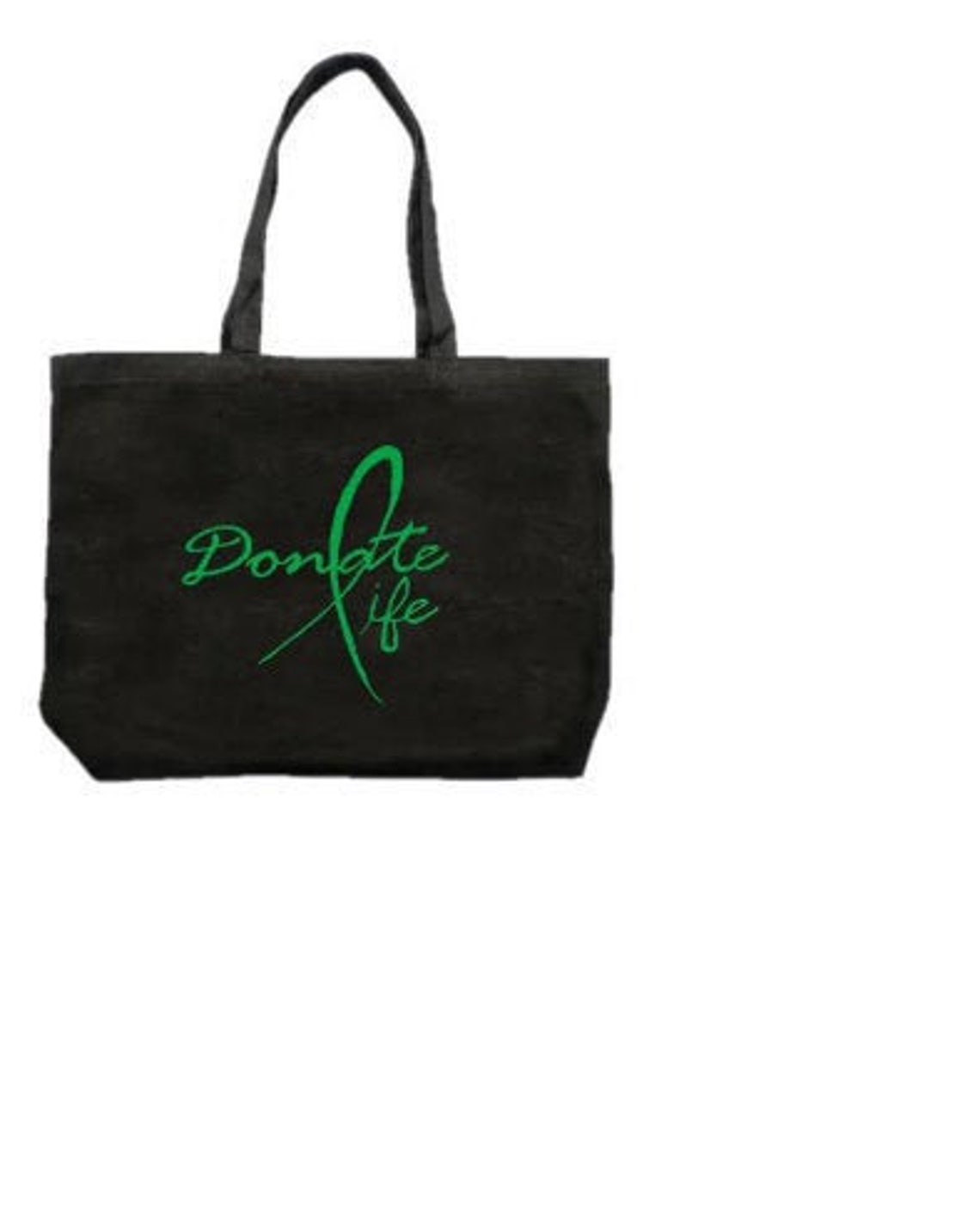 Tote Bag With Our Popular Donate Life Image Canvas Reusable Etsy